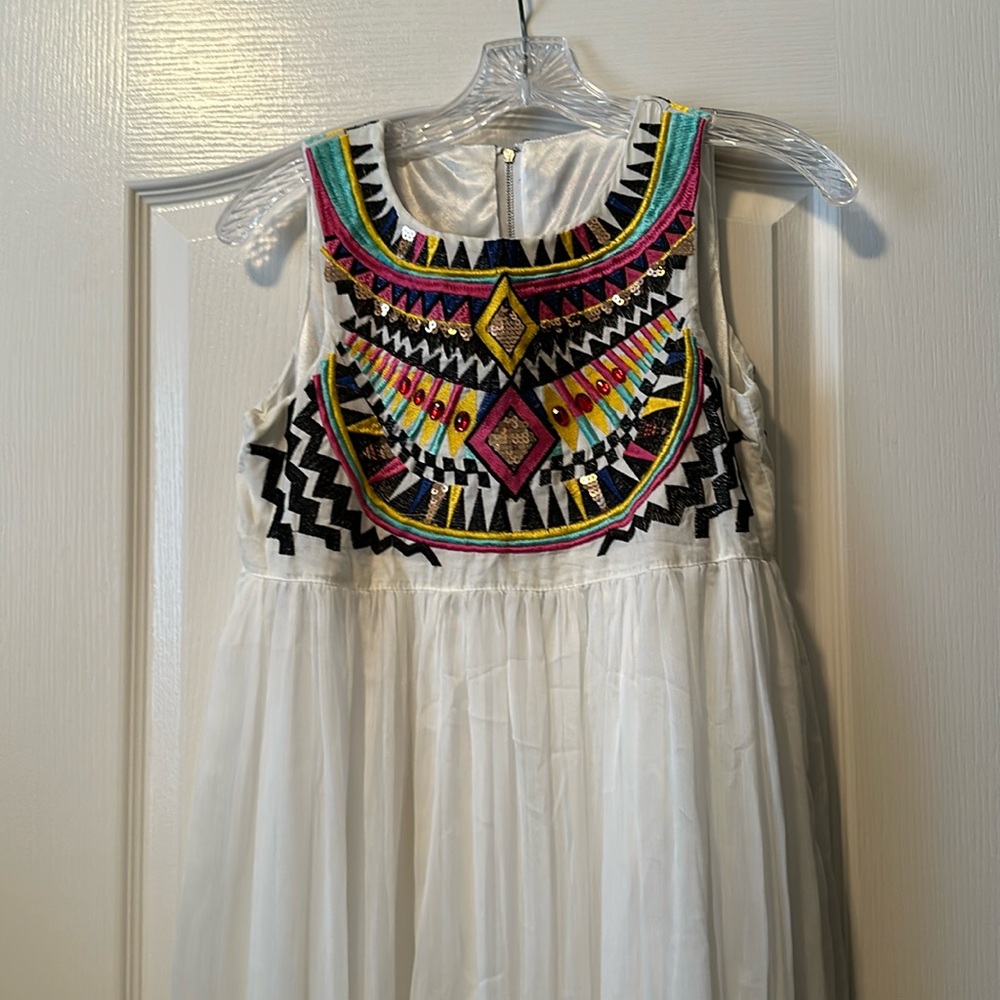 Embroidered maxi dress